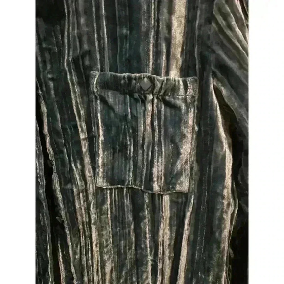 Soft Surroundings Button-Up Shirt Blue Size S Whimsy Glam Casual - Picture 2 of 8